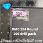 DMC 554 ROUND 5D Diamond Painting Drills Beads DMC 554 Light