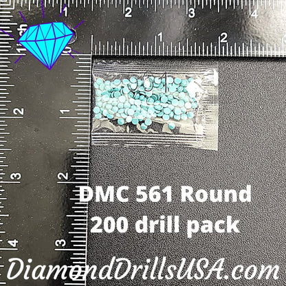 DMC 561 ROUND 5D Diamond Painting Drills Beads DMC 561 Very 