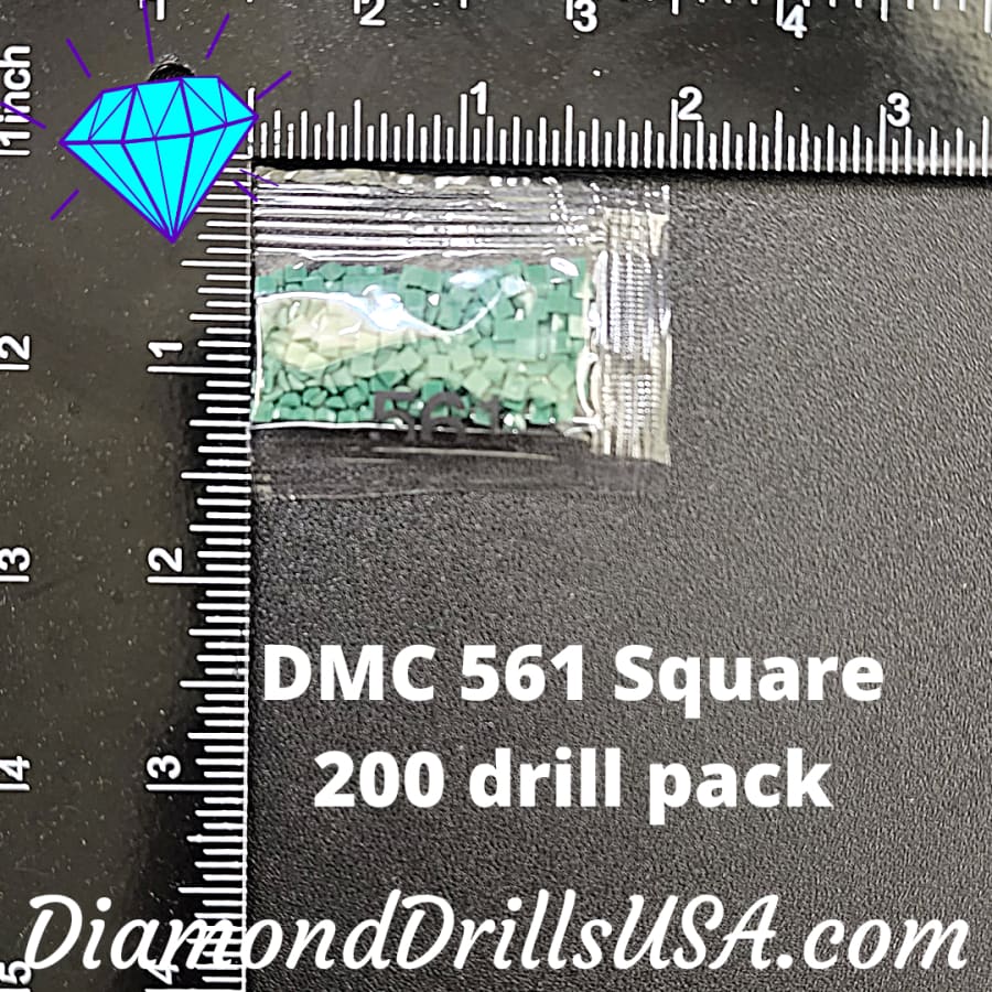 DMC 561 SQUARE 5D Diamond Painting Drills Beads DMC 561 Very