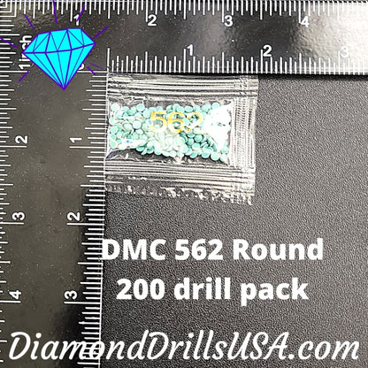 DMC 562 ROUND 5D Diamond Painting Drills Beads DMC 562 