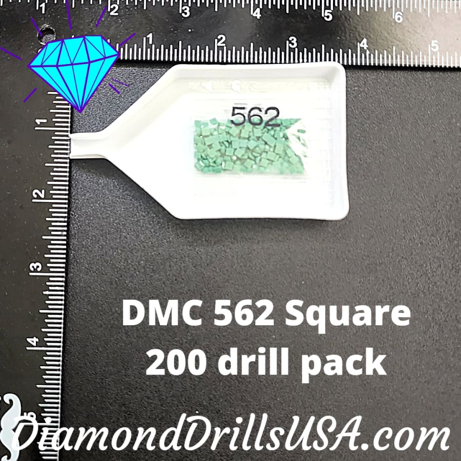DMC 562 SQUARE 5D Diamond Painting Drills Beads DMC 562 