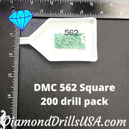 DMC 562 SQUARE 5D Diamond Painting Drills Beads DMC 562 