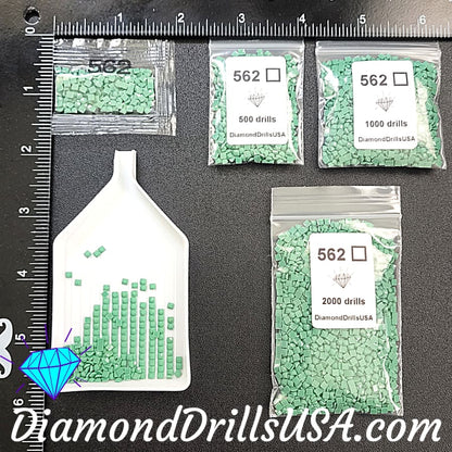 DMC 562 SQUARE 5D Diamond Painting Drills Beads DMC 562 