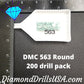 DMC 563 ROUND 5D Diamond Painting Drills Beads DMC 563 Light