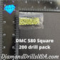 DMC 580 SQUARE 5D Diamond Painting Drills Beads DMC 580 Dark
