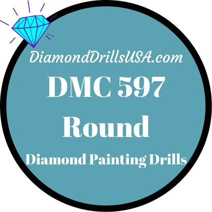 DMC 597 ROUND 5D Diamond Painting Drills Beads DMC 597 
