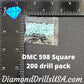 DMC 598 SQUARE 5D Diamond Painting Drills Beads DMC 598 