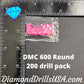 DMC 600 ROUND 5D Diamond Painting Drills DMC 600 Very Dark 