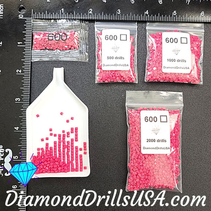 DMC 600 SQUARE 5D Diamond Painting Drills DMC 600 Very Dark 