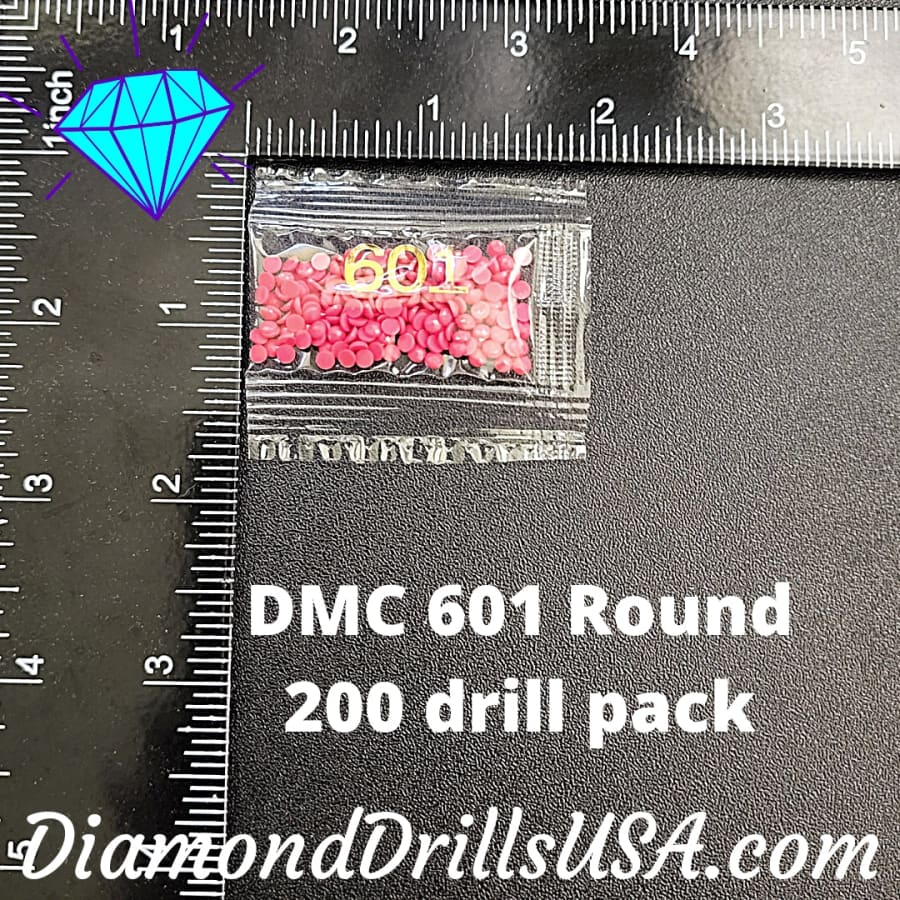 DMC 601 ROUND 5D Diamond Painting Drills DMC 601 Dark 