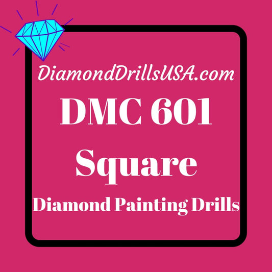 DMC 601 SQUARE 5D Diamond Painting Drills DMC 601 Dark 