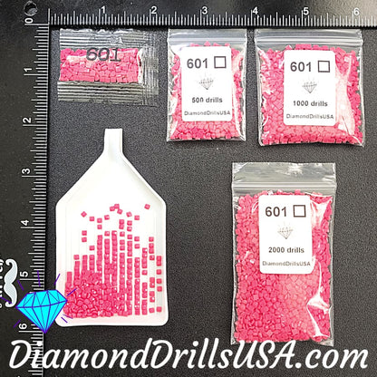DMC 601 SQUARE 5D Diamond Painting Drills DMC 601 Dark 