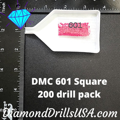 DMC 601 SQUARE 5D Diamond Painting Drills DMC 601 Dark 