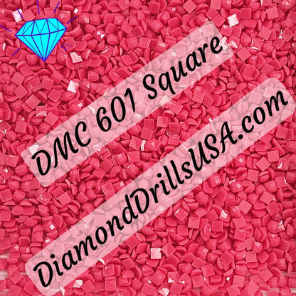 DMC 601 SQUARE 5D Diamond Painting Drills DMC 601 Dark 