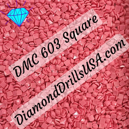 DMC 603 SQUARE 5D Diamond Painting Drills Beads DMC 603 