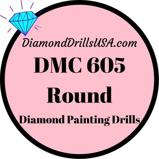 DMC 605 ROUND 5D Diamond Painting Drills Beads DMC 605 Very 