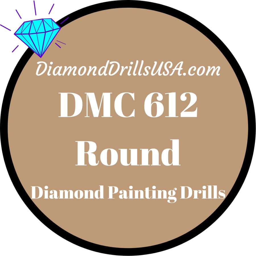 DMC 612 ROUND 5D Diamond Painting Drills Beads DMC 612 Light