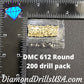 DMC 612 ROUND 5D Diamond Painting Drills Beads DMC 612 Light