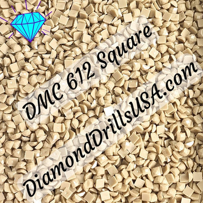 DMC 612 SQUARE 5D Diamond Painting Drills Beads DMC 612 
