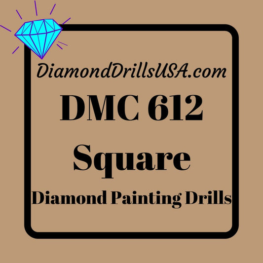 DMC 612 SQUARE 5D Diamond Painting Drills Beads DMC 612 