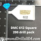 DMC 612 SQUARE 5D Diamond Painting Drills Beads DMC 612 