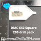 DMC 642 SQUARE 5D Diamond Painting Drills Beads DMC 642 Dark