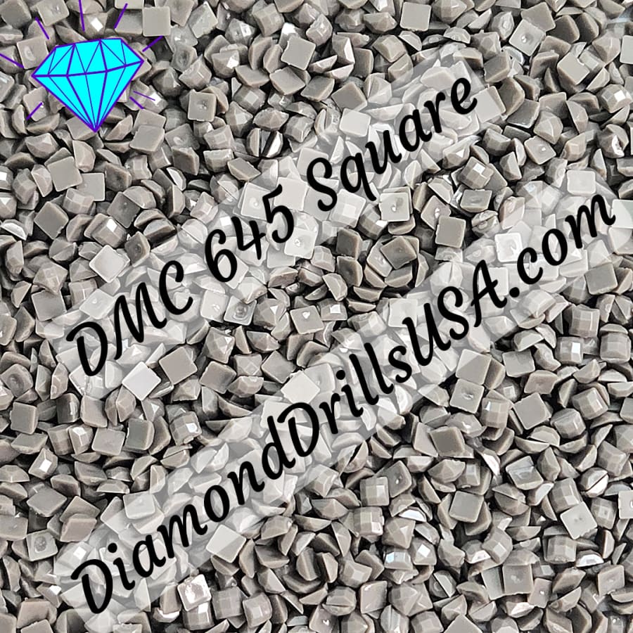 DMC 645 SQUARE 5D Diamond Painting Drills Beads DMC 645 Very