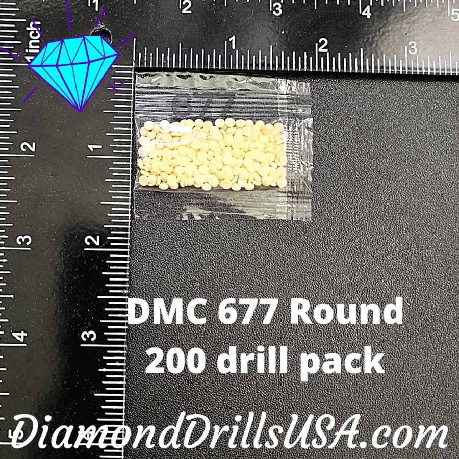 DMC 677 ROUND 5D Diamond Painting Drills Beads DMC 677 Very 