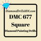DMC 677 SQUARE 5D Diamond Painting Drills Beads DMC 677 Very