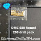 DMC 680 ROUND 5D Diamond Painting Drills Beads DMC 680 Dark 