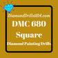 DMC 680 SQUARE 5D Diamond Painting Drills Beads DMC 680 Dark