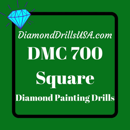 DMC 700 SQUARE 5D Diamond Painting Drills Beads DMC 700 