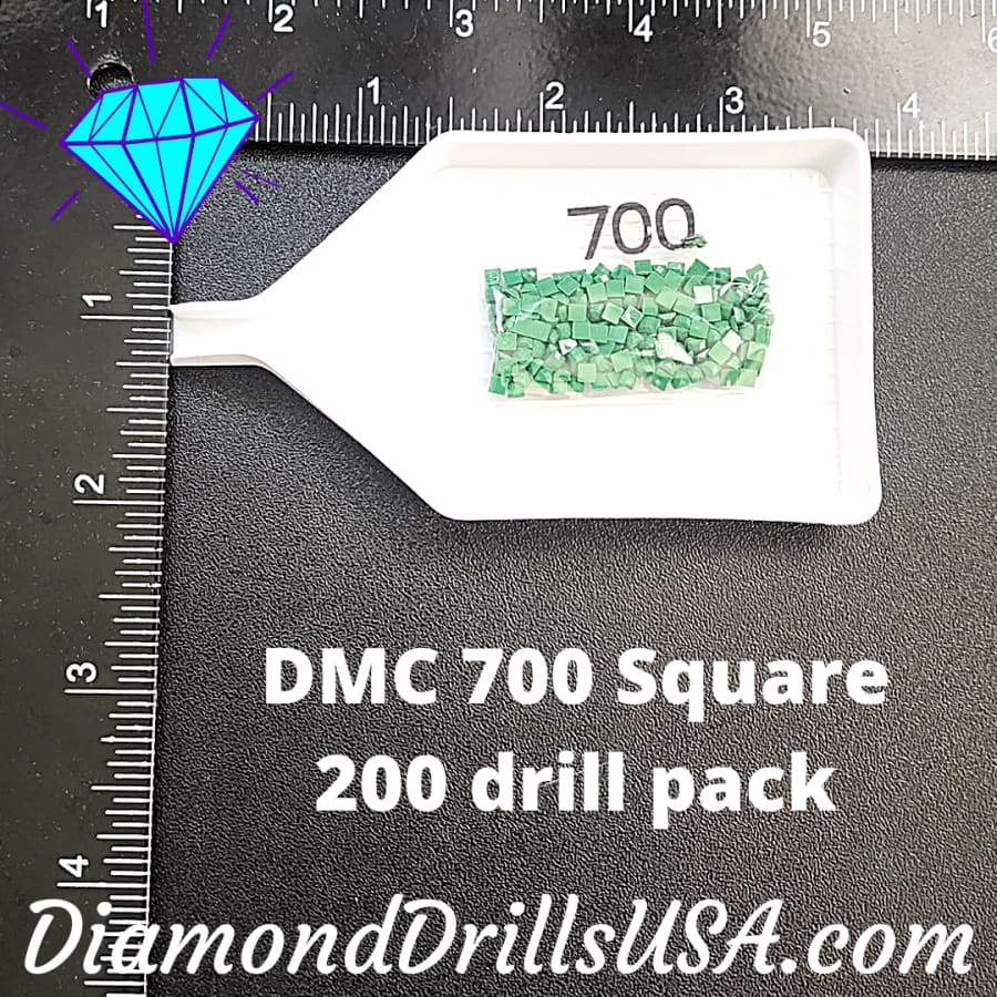 DMC 700 SQUARE 5D Diamond Painting Drills Beads DMC 700 