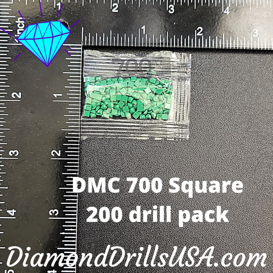 DMC 700 SQUARE 5D Diamond Painting Drills Beads DMC 700 