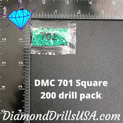 DMC 701 SQUARE 5D Diamond Painting Drills Beads DMC 701 