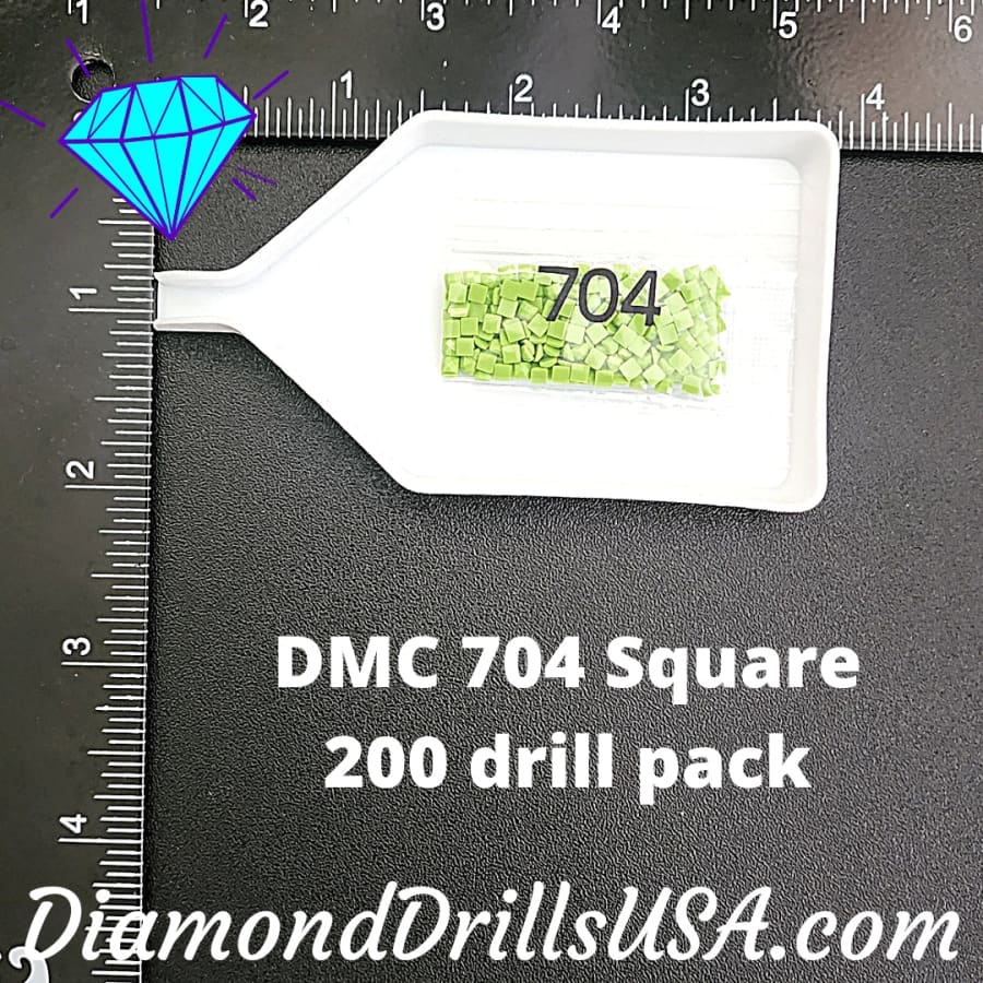 DMC 704 SQUARE 5D Diamond Painting Drills Beads 704 Bright 