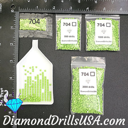 DMC 704 SQUARE 5D Diamond Painting Drills Beads 704 Bright 