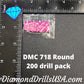 DMC 718 ROUND 5D Diamond Painting Drills Beads DMC 718 Plum 