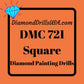 DMC 721 SQUARE 5D Diamond Painting Drills Beads DMC 721 