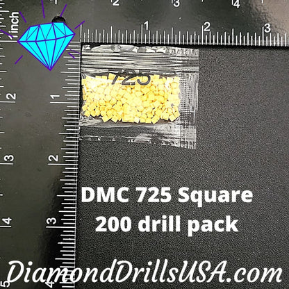 DMC 725 SQUARE 5D Diamond Painting Drills Beads DMC 725 
