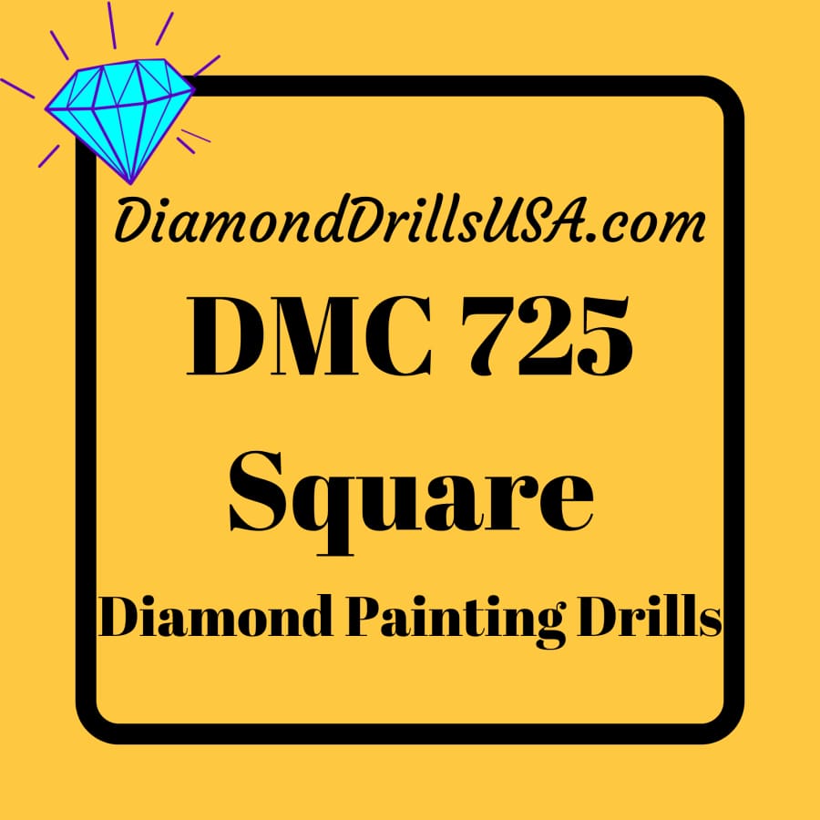DMC 725 SQUARE 5D Diamond Painting Drills Beads DMC 725 