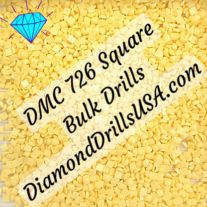 DMC 726 SQUARE 5D Diamond Painting Drills Beads DMC 726 