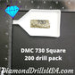 DMC 730 SQUARE 5D Diamond Painting Drills Beads DMC 730 Very
