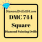 DMC 744 SQUARE 5D Diamond Painting Drills DMC Beads 744 Pale