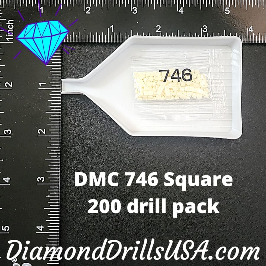 DMC 746 SQUARE 5d Diamond Painting Drills Beads DMC 746 Off 