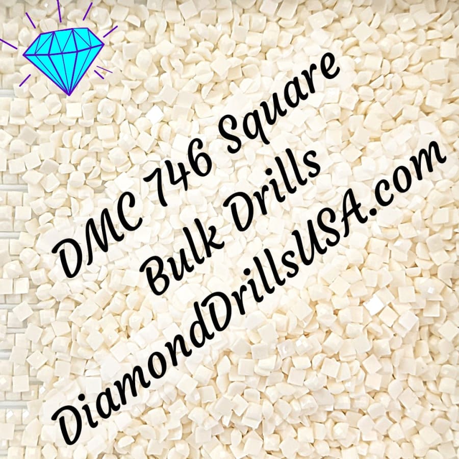 DMC 746 SQUARE 5d Diamond Painting Drills Beads DMC 746 Off 