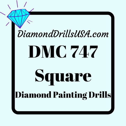 DMC 747 SQUARE 5D Diamond Painting Drills Beads DMC 747 Very