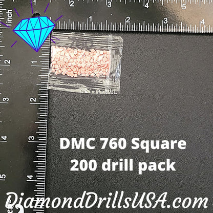 DMC 760 SQUARE 5D Diamond Painting Drills Beads DMC 760 