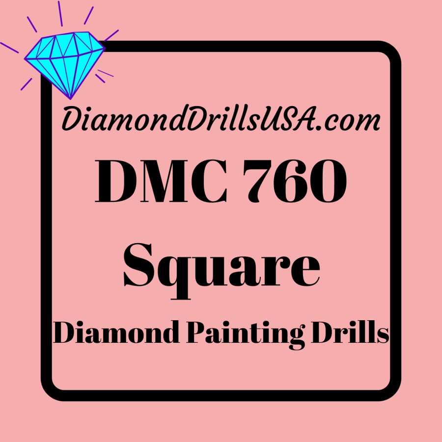 DMC 760 SQUARE 5D Diamond Painting Drills Beads DMC 760 