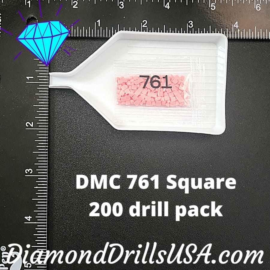 DMC 761 SQUARE 5D Diamond Painting Drills Beads DMC 761 